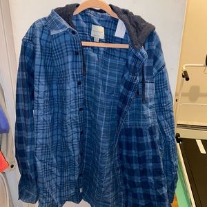 NWT AE Flannel Hoodie